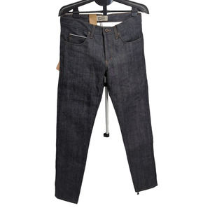 NWT Naked & Famous Step Up Super Guy Blue Denim Jeans Mens 32W Rise Skinny Leg